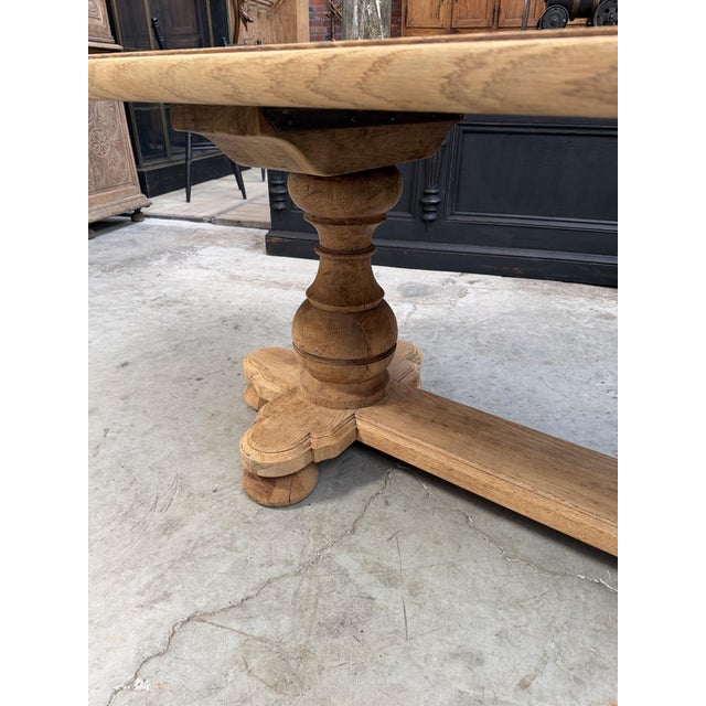 Oval Table in Solid Oak, 1960s For Sale - Image 10 of 11