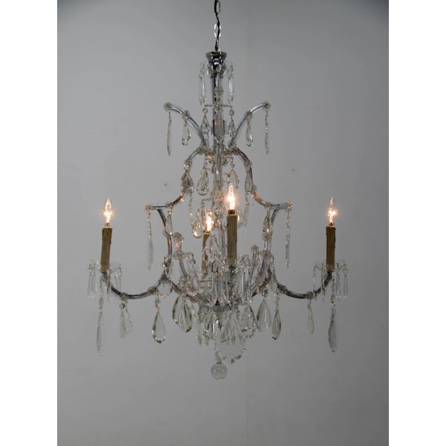 Maria Theresa Crystal Chandelier, Austria, 1900s For Sale - Image 9 of 13