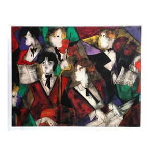 Early 21st Century "Grand Orchestre" Screen Print by Linda Le Kinff