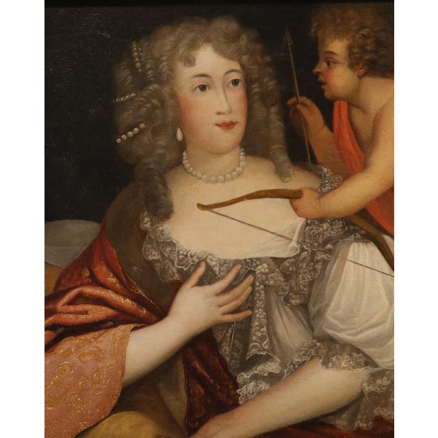 Henri Gascard, Portrait of Lady Gascard, 1690, Oil on Canvas For Sale - Image 4 of 11