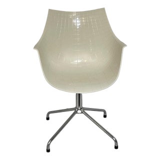 White Hard Plastic Meridiana Chair on Four-Legged Base by Christophe Pillet for Driade For Sale