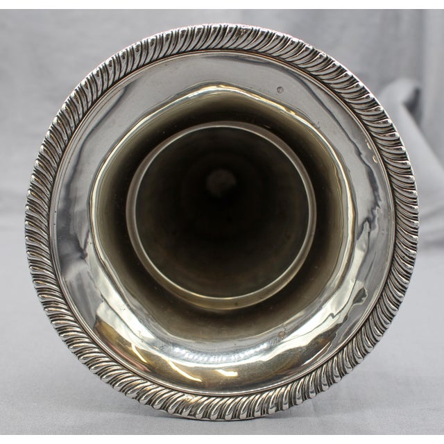 American Sterling Silver Weighted Trumpet Vase by Fisher For Sale In Raleigh - Image 6 of 7