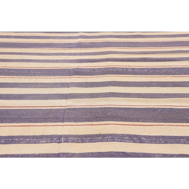 Mid 20th Century Vintage Afghani Dhurrie Rug, 08'11 X 11'07 For Sale - Image 5 of 10