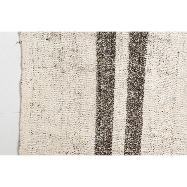 1950s Minimalist Neutral Decor Kilim For Sale - Image 6 of 9