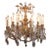 Early 20th Century French Louis XV Style Bronze and Crystal Chandlier 30 X 30 For Sale