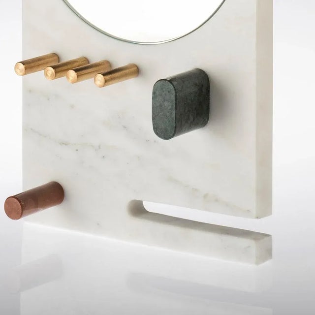 Marble Moody Jewelry Door Mirror by Cecilia Alemagna for Kimano For Sale - Image 4 of 5
