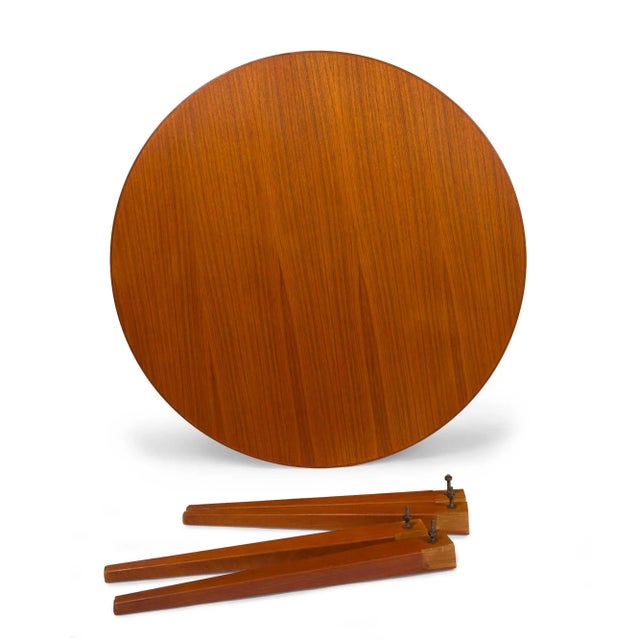 Vintage Danish Mid-Century Gunni Omann Teak Dining Table Model #55 For Sale - Image 9 of 12