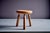 Rustic Oak Stool with Three Carved Legs, France, 1960s For Sale - Image 3 of 10