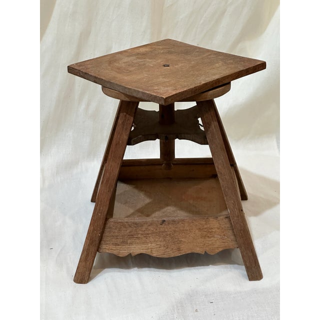 Wood Early 20th Century Miniature Sculptor's Stand For Sale - Image 7 of 7