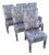 Postmodern Blue and Orange Parsons Dining Chairs by Preview - Set of 6 For Sale