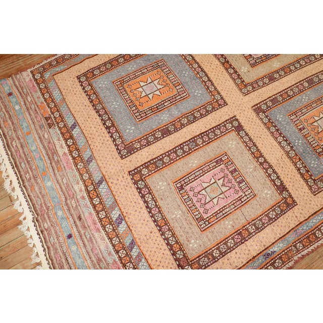 Textile Vintage Turkish Jajim - 5'11" x 11'7" For Sale - Image 7 of 8