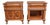 Pair of Dutch Designs Cherry Wood Traditional Nightstands For Sale