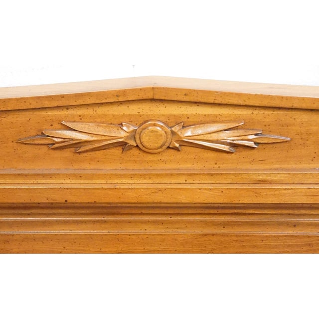 Late 20th Century Davis Cabinet Co. Italian Neoclassical Style King Size Adriano Cherry Headboard in 513 Finish For Sale - Image 5 of 8