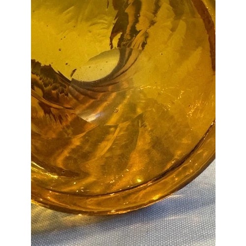 9.5" Antique Victorian Amberina Swirl Art Glass Vase For Sale - Image 11 of 12