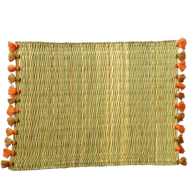 Lola Placemat With Tassel, Set of 2 Saint Honore For Sale