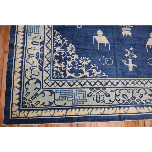 Early 20th Century Zabihi Collection Chinese Peking Room Rug - 8' x 9'9" For Sale - Image 4 of 12