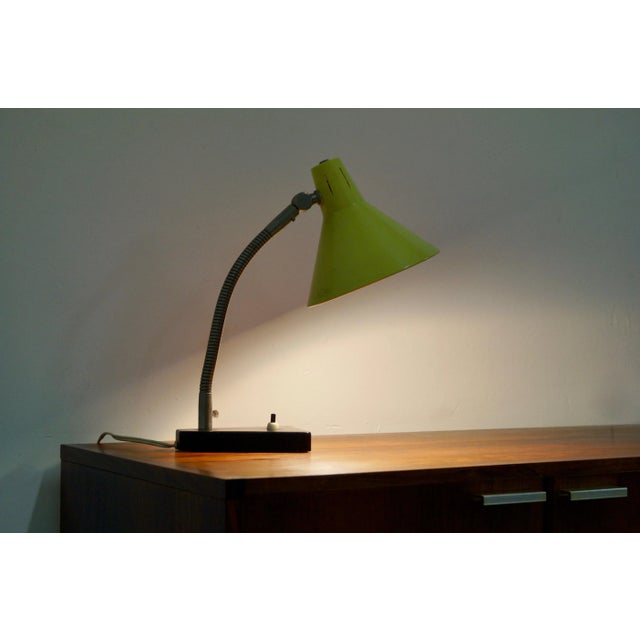 Black Mid-Century Metal Desk Lamp by Busquet for Hala Zeist, 1950s For Sale - Image 8 of 9