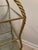 Vintage Metal Rope Twist Design Etagere With 4 Glass Shelves For Sale - Image 9 of 10
