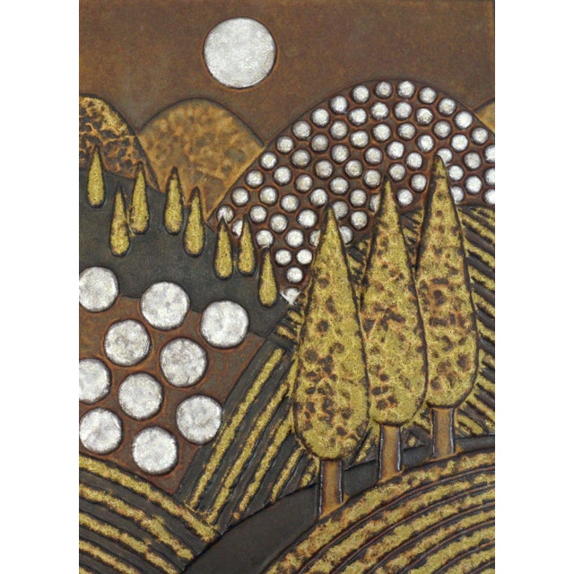 Mid-Century Modern Large Ceramic Wall Panel by Dietmar Liedke for Karlsruher Majolika, 1970s For Sale - Image 3 of 12