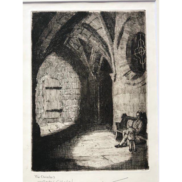 Antique Etching Church Interior by Joseph Mallord William Turner For Sale - Image 4 of 7