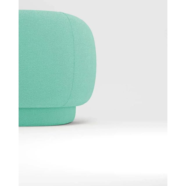 Contemporary Hug Sofa in Teal by Ferrianisbolgi For Sale - Image 3 of 5