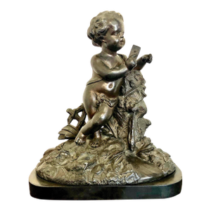 Bronze Putti Watch Stand