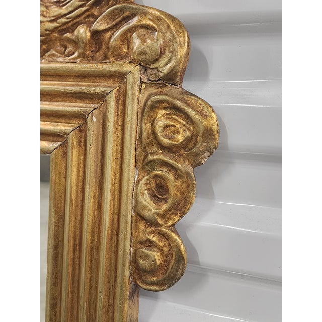 Antique Late 19th Century Empire Style Gilded Mirror From Waldorf Astoria Nyc For Sale - Image 10 of 18