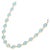 This is part of Chairish’s Fine Jewelry assortment. Blue Topaz Necklace in 18K Gold studded with round cut topaz pieces....