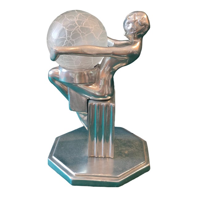 1970s Art Deco Accent Lamp For Sale