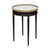 An elegant Louis XVI style bouillotte table of refined neoclassical proportions, crafted in ebonized wood and accented...