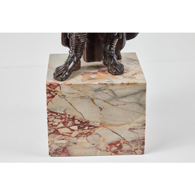 Chocolate Large, Cast Bronze Roman Figures, circa 1910 - A Pair For Sale - Image 8 of 12