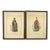 Pair of Antique Hand Colored Oriental Mandarin Prints, Man & Woman of Royalty, 1900 For Sale