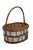 Farmhouse Vintage Woven Bark Country Farmhouse Harvest Gathering Basket 18" For Sale - Image 3 of 11