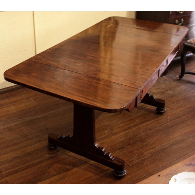 Early 19th Century Early 19th Century English Mahogany Sofa Table For Sale - Image 5 of 8