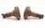 Traditional Pair of AntiqueBronze Niles Chicago Passage Door Knobs For Sale - Image 3 of 4