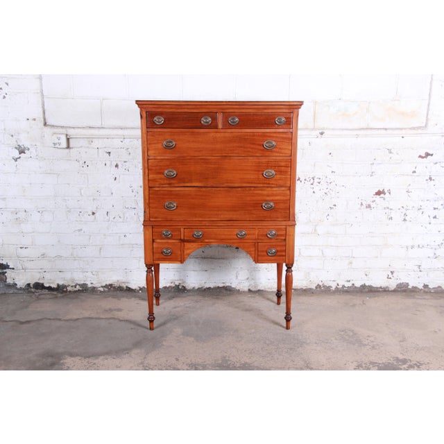 Antique Mahogany 10Drawer Highboy Chest of Drawers, Circa 1910 Chairish