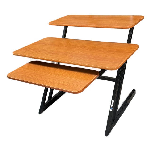 Quik Lok Studio Triple-Shelf Workstation Desk For Sale