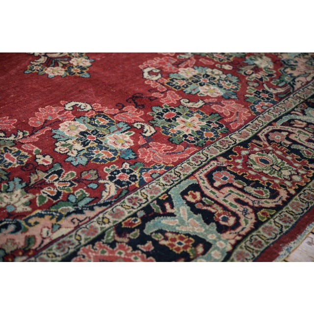 Vintage Arak Carpet 9'2" X 12' For Sale - Image 9 of 15