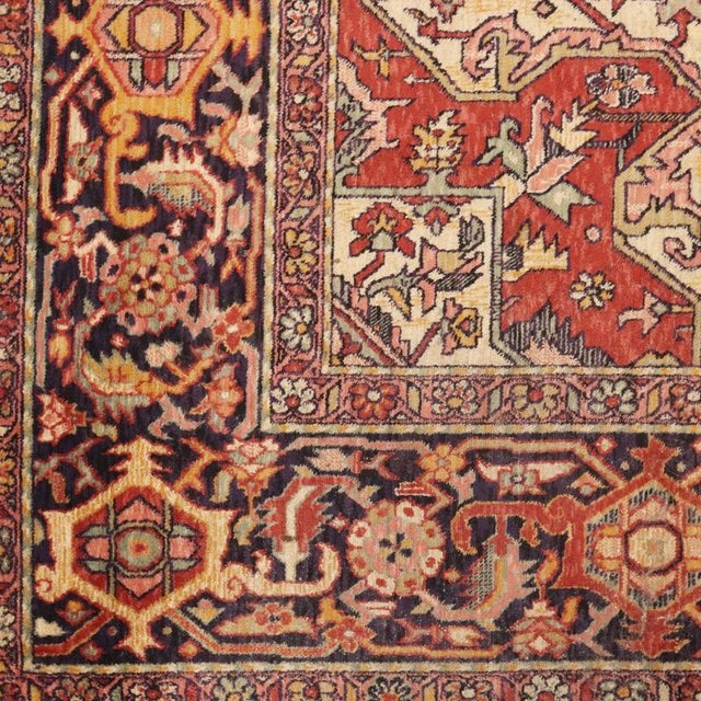 Vintage Italian Heriz Rug For Sale - Image 5 of 8