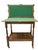 Antique English Country House Style Oak Flip Top Game Table Bar Cart Carved Frieze For Sale - Image 17 of 18