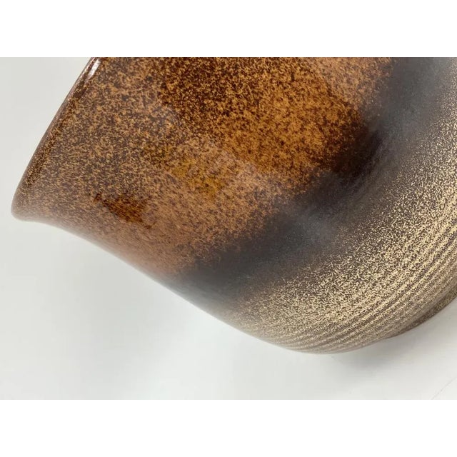 Ceramic flower quill German ceramic *by Schueurich *Made in West Germany *around 1960 *glazed ceramic