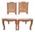 Pair Vintage Country French Provincial Cane Back Wood Side Chairs Cabriole Legs For Sale