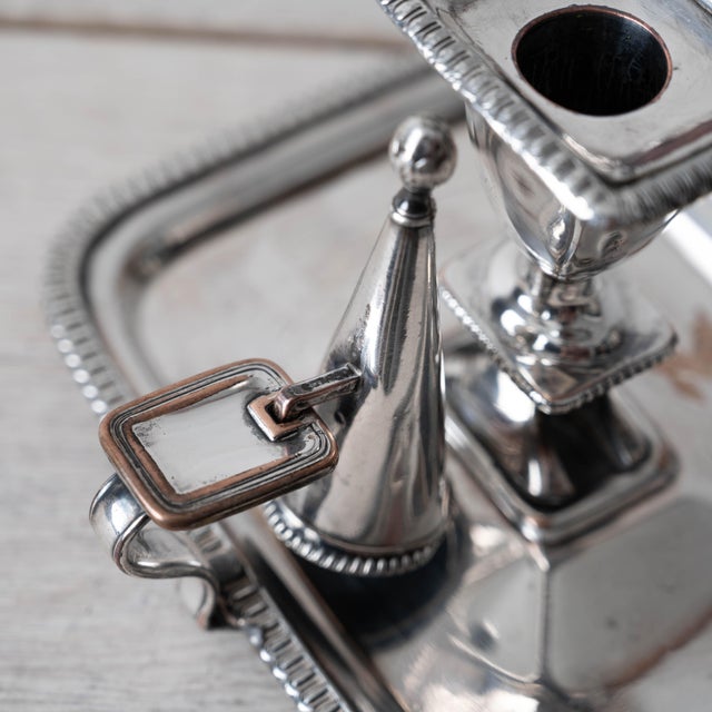 Pair of Old Sheffield Plate Chambersticks, c.1820 For Sale - Image 10 of 16