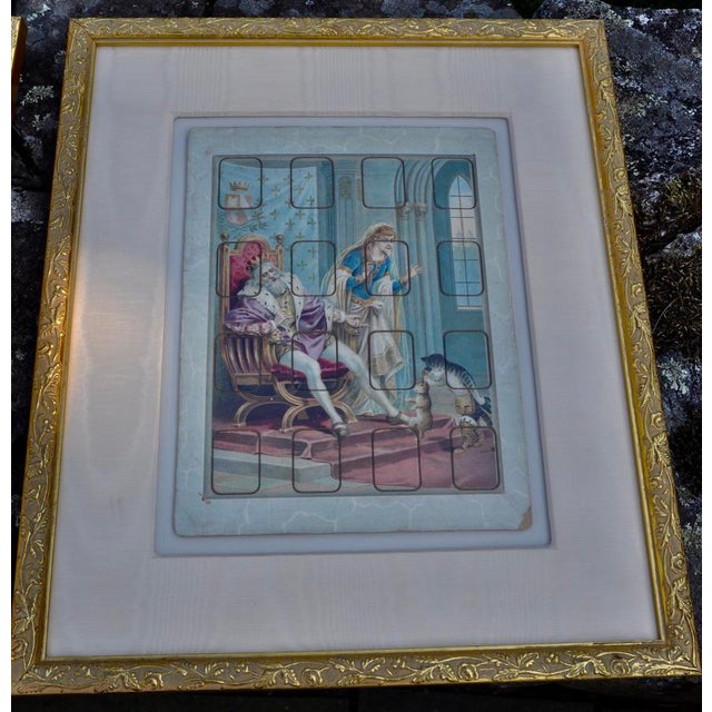 Cornflower Blue Antique Framed Puzzles - Set of 6 For Sale - Image 8 of 13