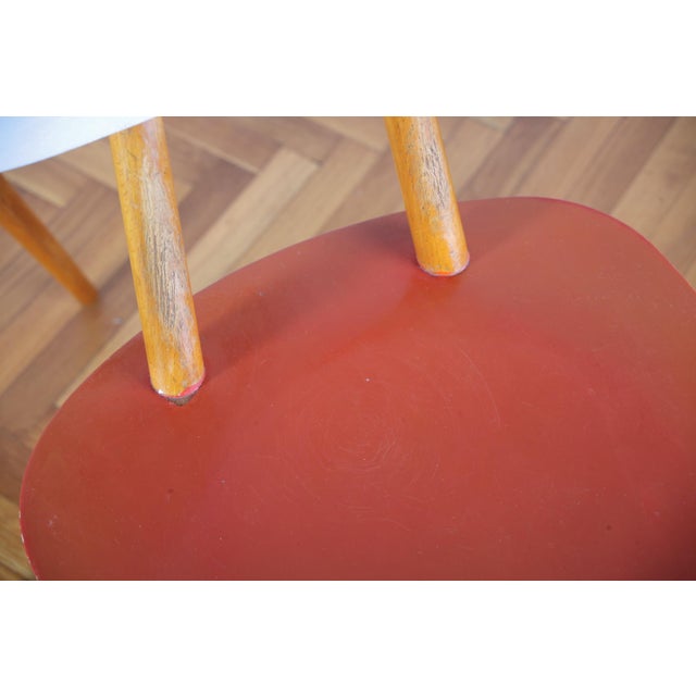 Blue Dining Chairs from Ton, 1960s, Set of 2 For Sale - Image 8 of 18