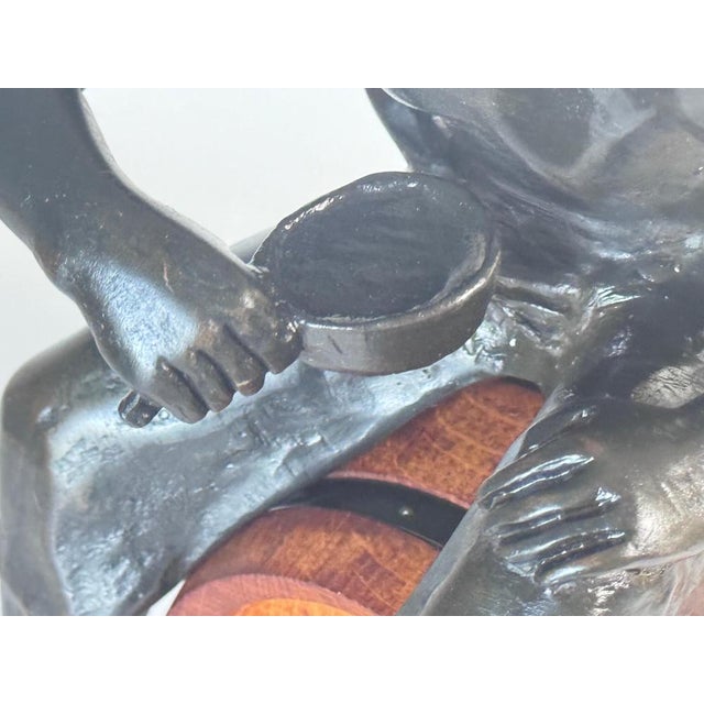 Oak and Brass Sailors Rum Barrel For Sale - Image 3 of 18