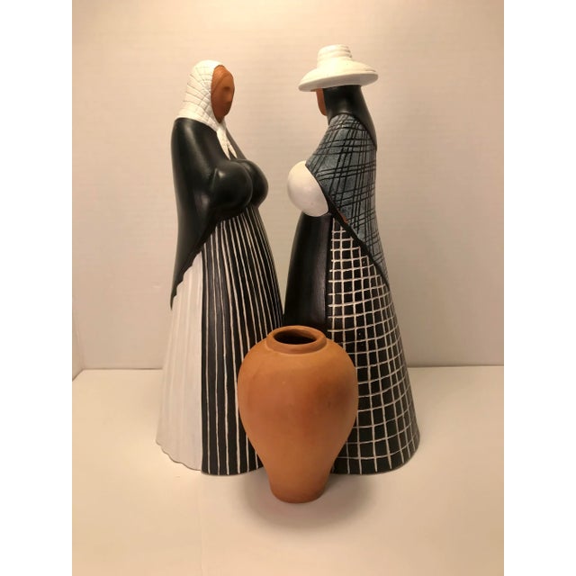 1984 "Ibicencas" Terra Cotta Sculpture by Luis Amor For Sale - Image 12 of 12