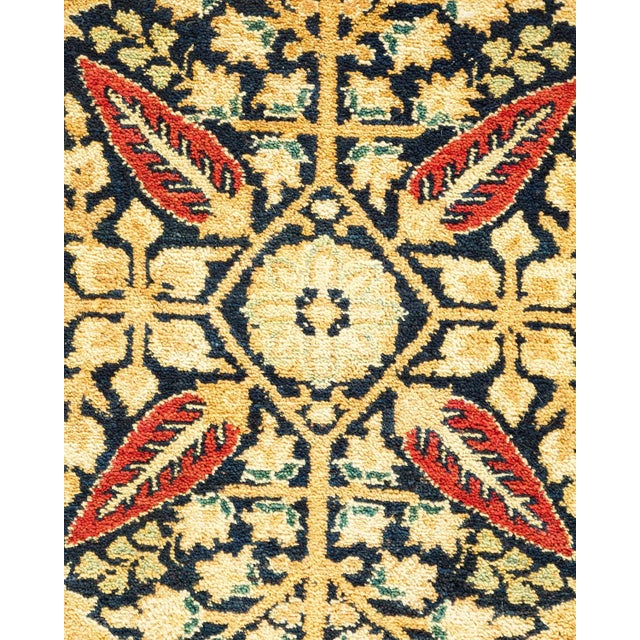 Moroccan Vintage Moroccan Hand Knotted Wool Area Rug, Navy Blue - 8'0" X 9'10" For Sale - Image 3 of 9