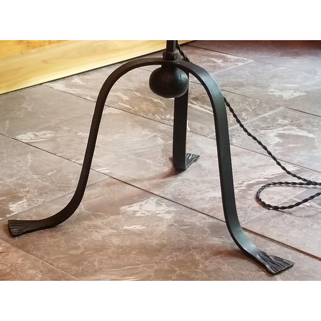 Vintage French Green Souffle Blown Glass Three-Legged ...