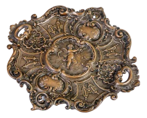 Neoclassical Style Bronze Cupid Dish